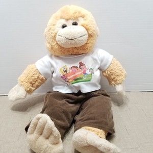 The Bear Factory Monkey Plush Stuffed Animal 16" Nickelodeon Clothing 2001
